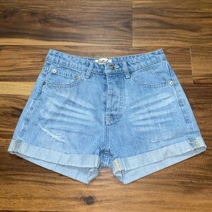 Listicle Light-wash Denim Shorts Size Small